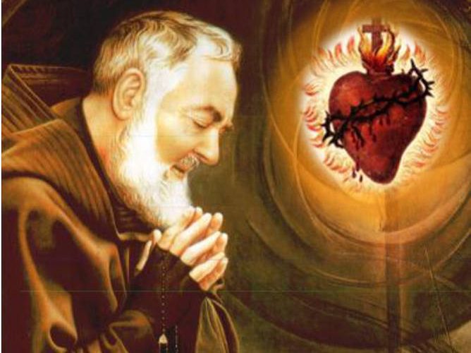 Padre pio y el Sagrado Corazón de Jesús